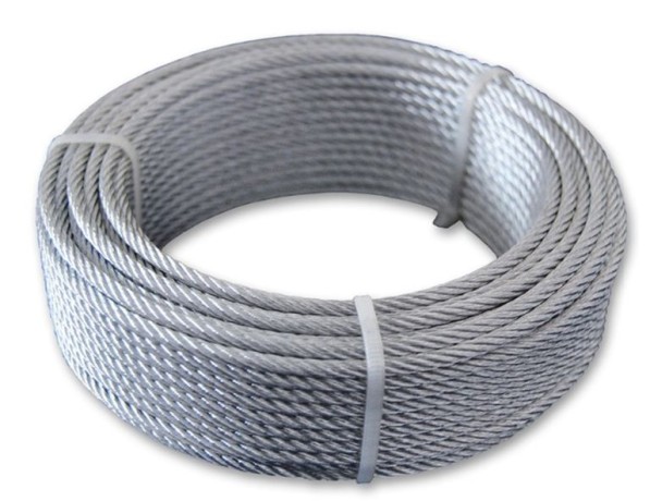 Канат стальной оцинкованный двойной круглопрядный правой свивки В ЛК-О 11,5 мм ГОСТ 3069-80 фото