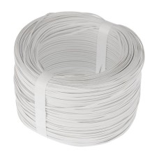Проволока стальная упаковочная белая с ПВХ покрытием фото