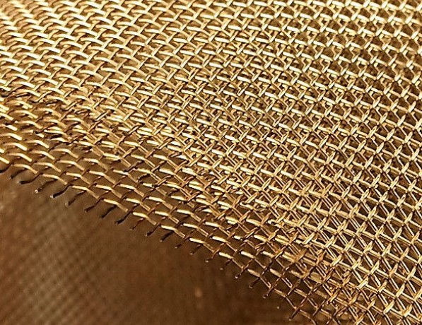 Сетка бронзовая тканая БрБ2 0,08х0,08х0,055 мм ГОСТ 3187-76 фото